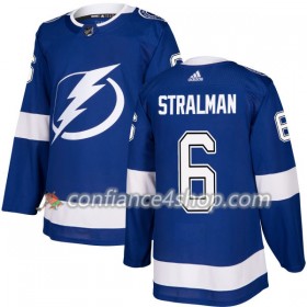 Adidas Maillot de Hockey Tampa Bay Lightning Anton Stralman 6 2017-2018 Blau Authentic - Homme